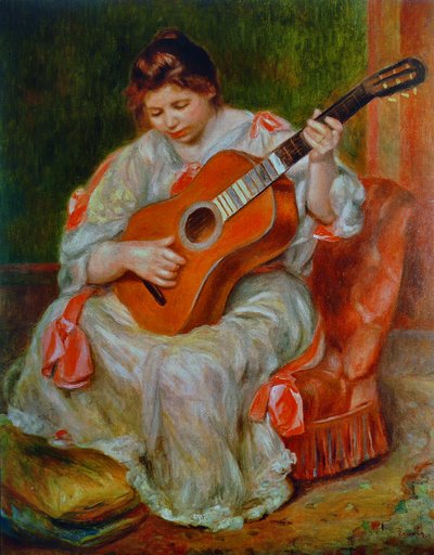 Gitarrenspielerin von Pierre Auguste Renoir